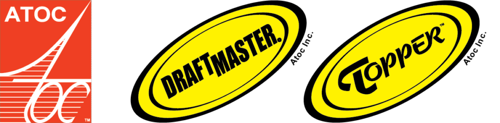ATOC, DraftMaster, and Topper Logos